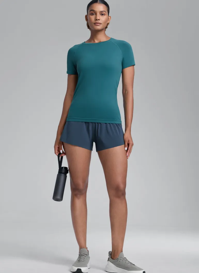 Seamless Hip Length Short Sleeve