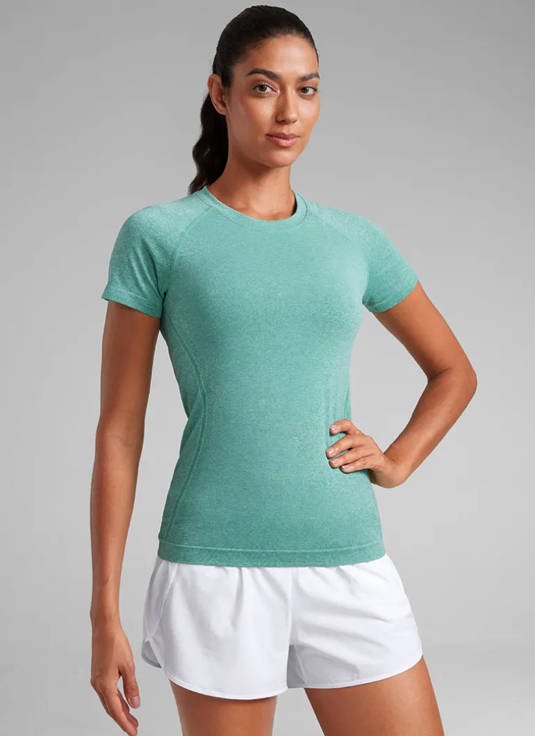 Seamless Hip Length Short Sleeve