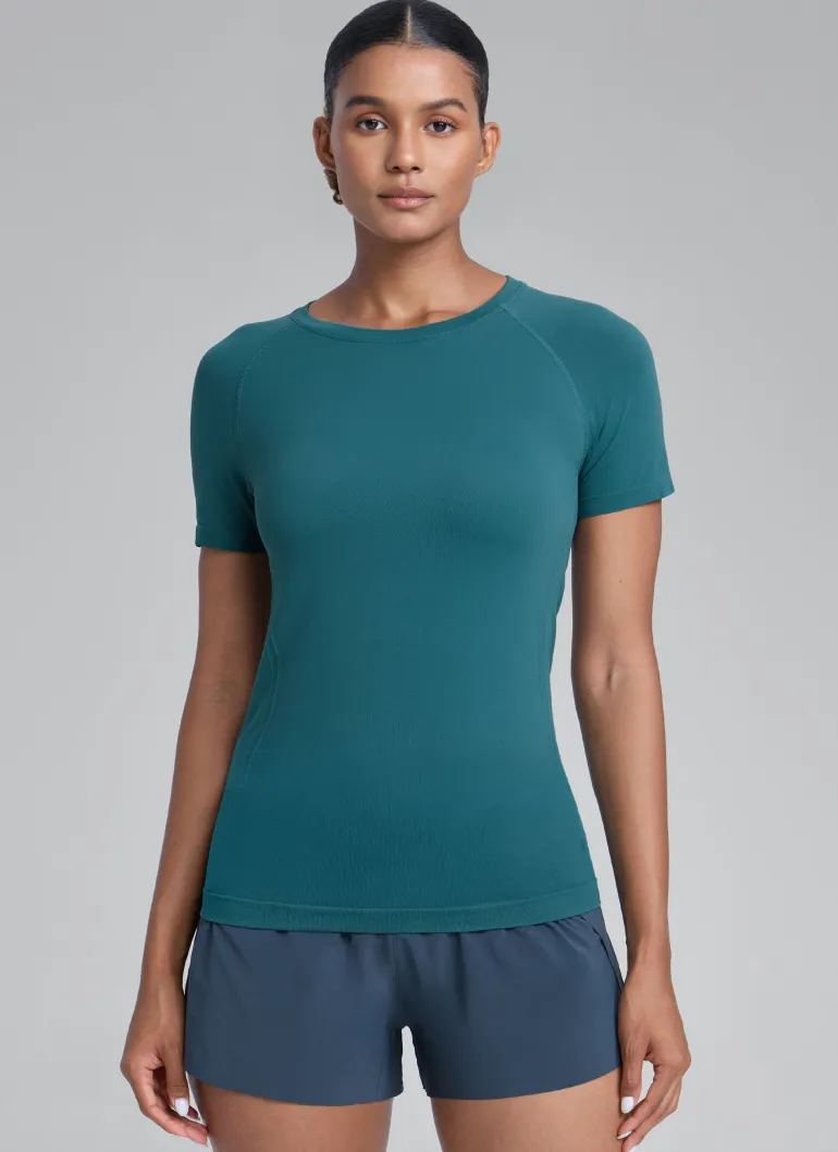 Seamless Hip Length Short Sleeve