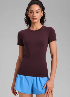 Seamless Hip Length Short Sleeve
