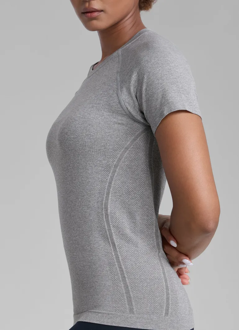 Seamless Hip Length Short Sleeve