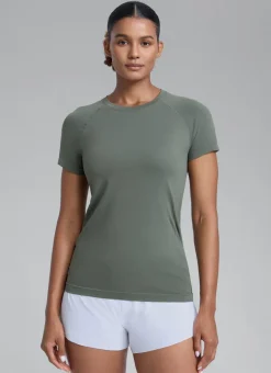 Seamless Hip Length Short Sleeve