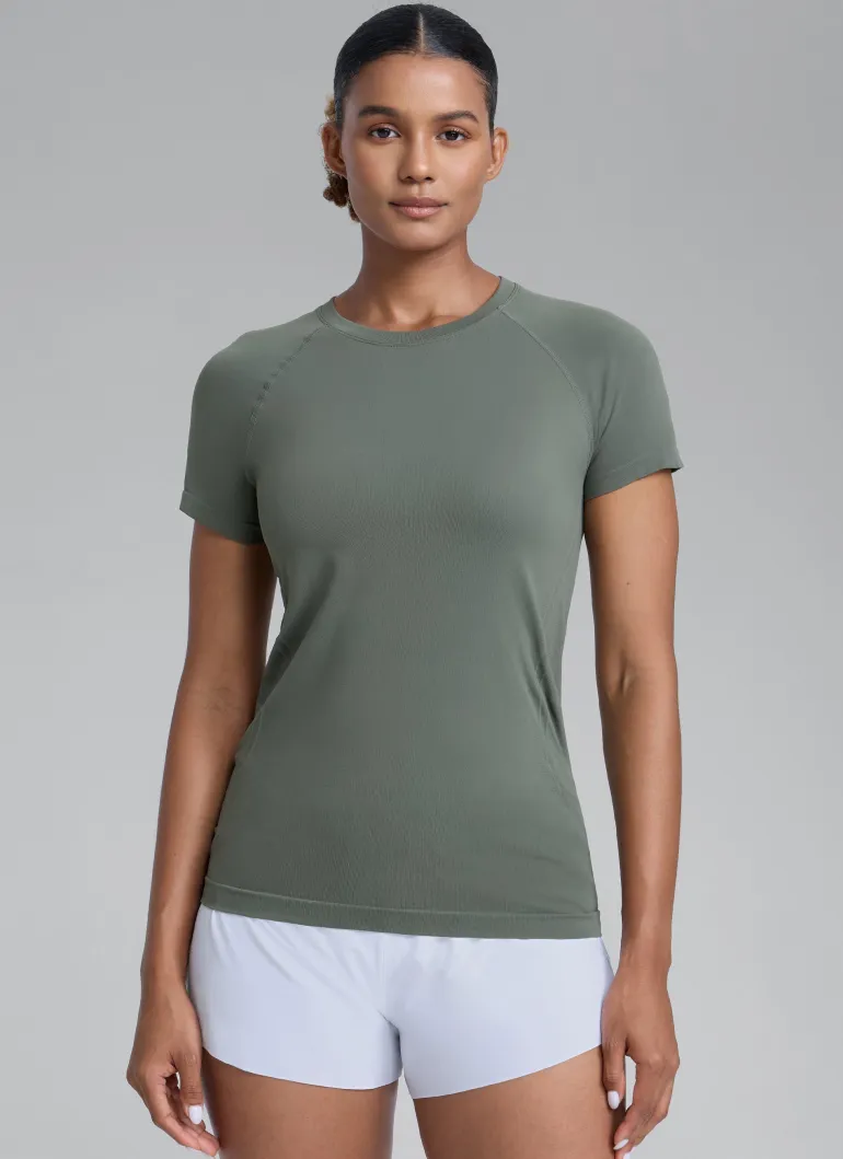 Seamless Hip Length Short Sleeve