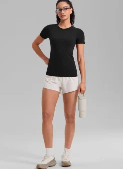 Seamless Hip Length Short Sleeve