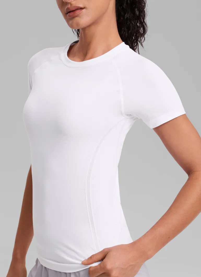 Seamless Hip Length Short Sleeve