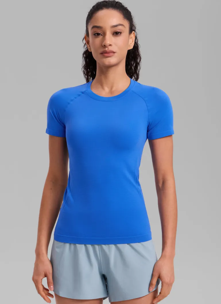 Seamless Hip Length Short Sleeve