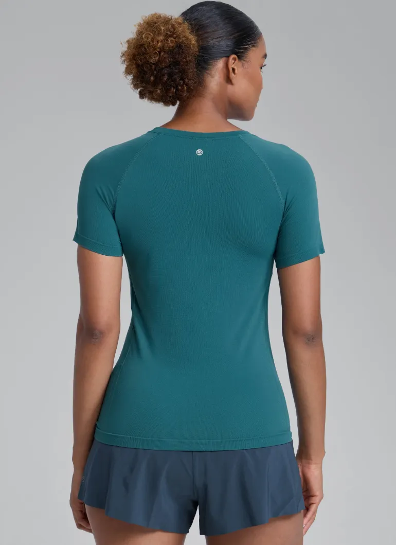 Seamless Hip Length Short Sleeve