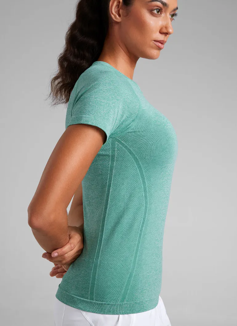 Seamless Hip Length Short Sleeve