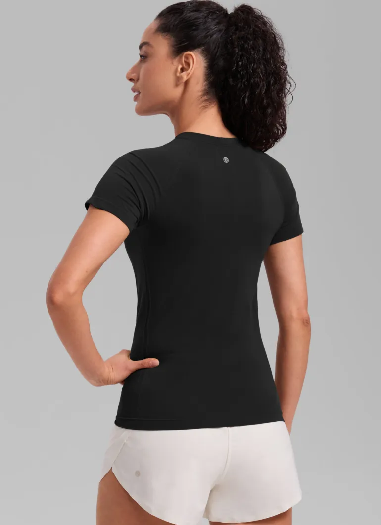 Seamless Hip Length Short Sleeve