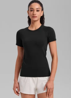 Seamless Hip Length Short Sleeve
