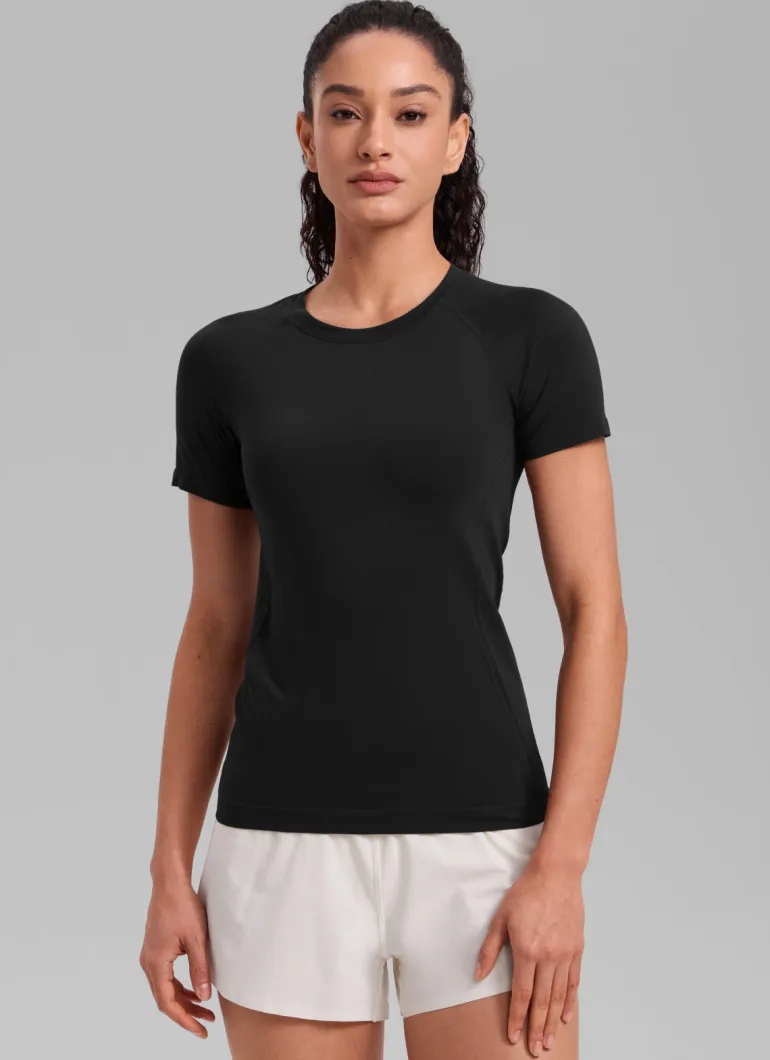 Seamless Hip Length Short Sleeve