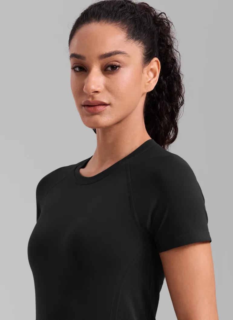 Seamless Hip Length Short Sleeve