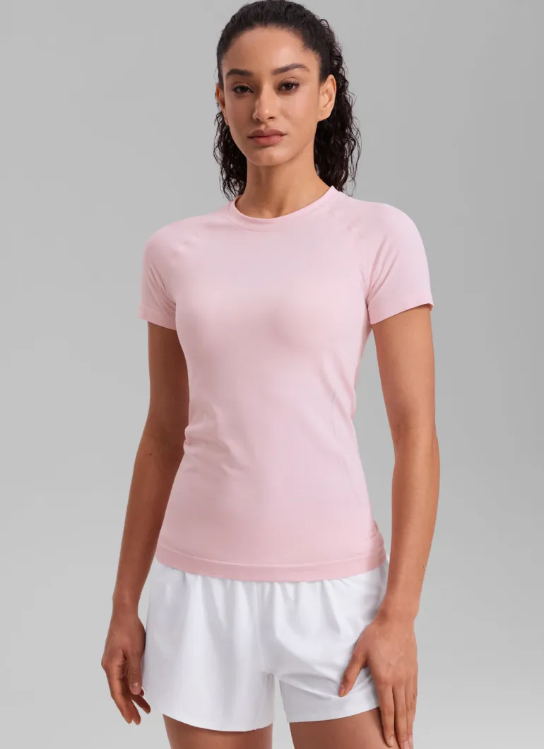 Seamless Hip Length Short Sleeve