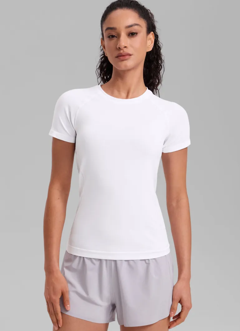 Seamless Hip Length Short Sleeve