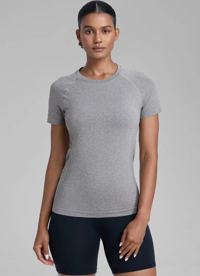 Seamless Hip Length Short Sleeve