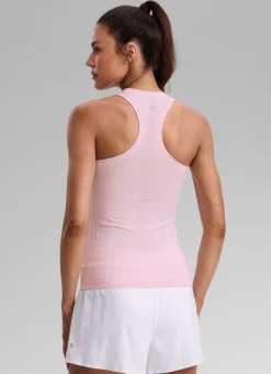 Seamless Racerback High Crewneck Hip Tank