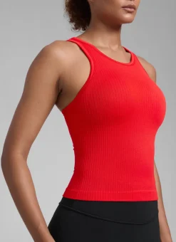 Seamless Racerback Hip Length Tank