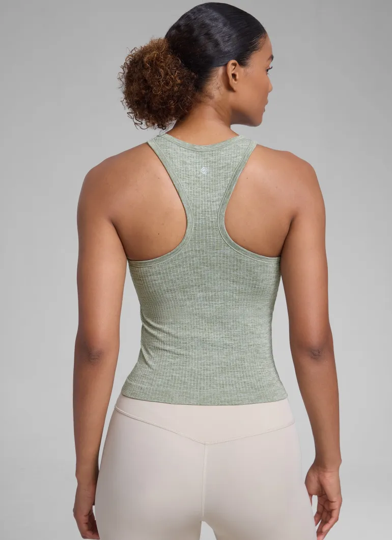Seamless Racerback Hip Length Tank
