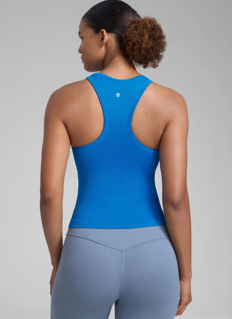 Seamless Racerback Hip Length Tank