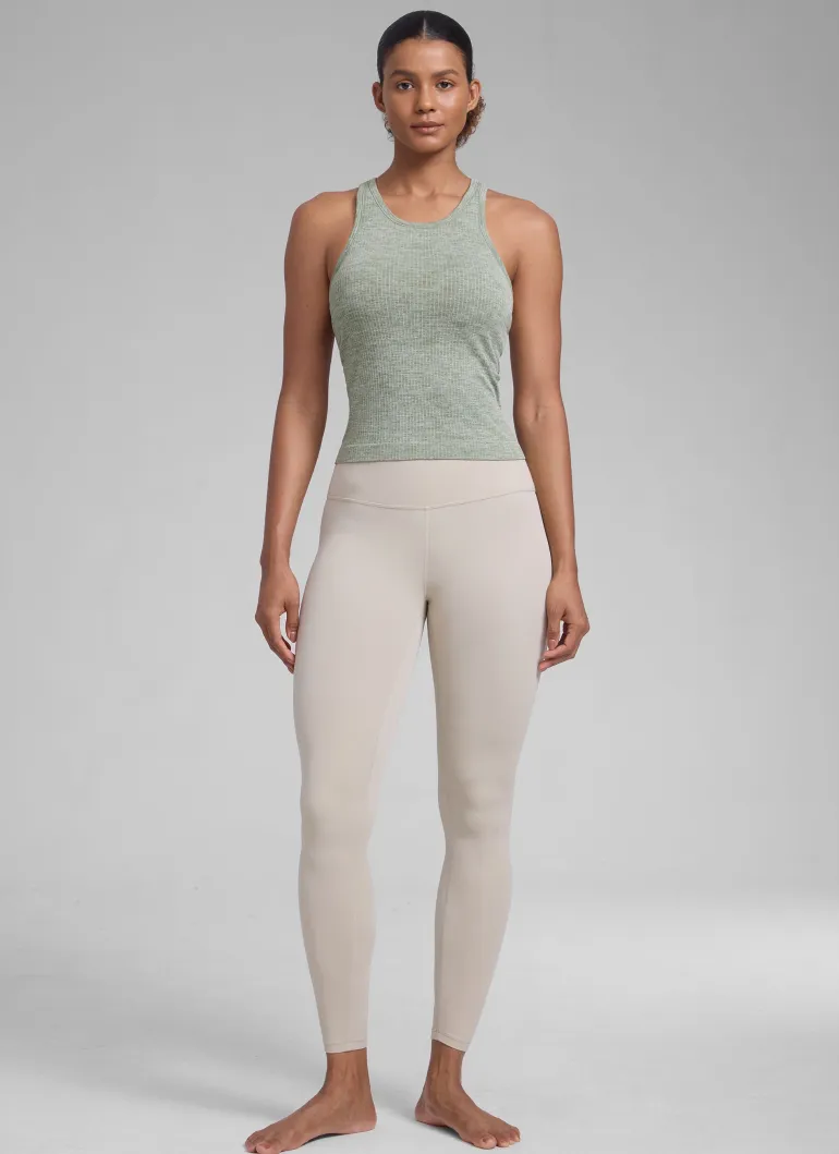 Seamless Racerback Hip Length Tank