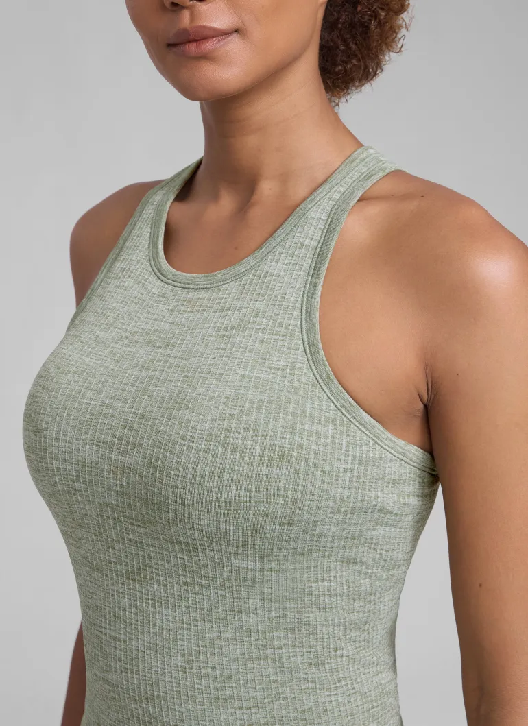 Seamless Racerback Hip Length Tank