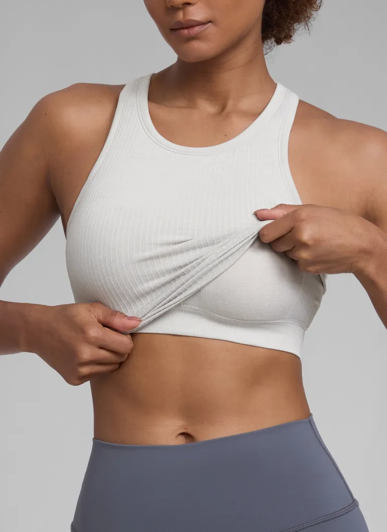 Seamless Racerback Hip Length Tank