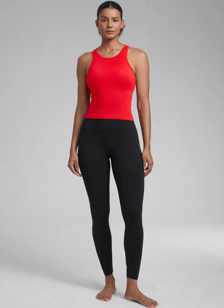 Seamless Racerback Hip Length Tank