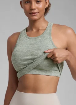 Seamless Racerback Hip Length Tank