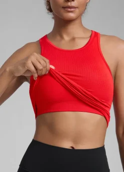 Seamless Racerback Hip Length Tank