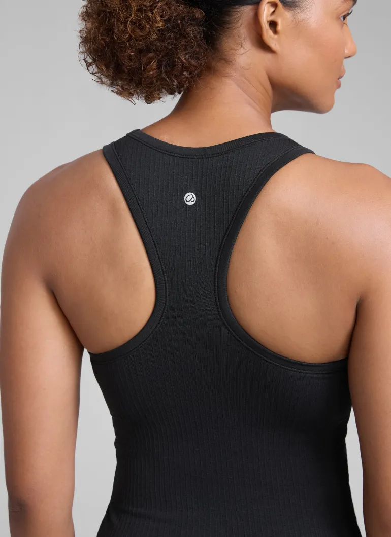 Seamless Racerback Hip Length Tank