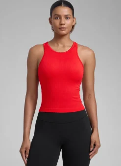 Seamless Racerback Hip Length Tank