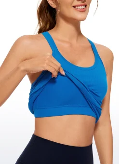 Seamless Racerback Ribbed Hip Length Tank