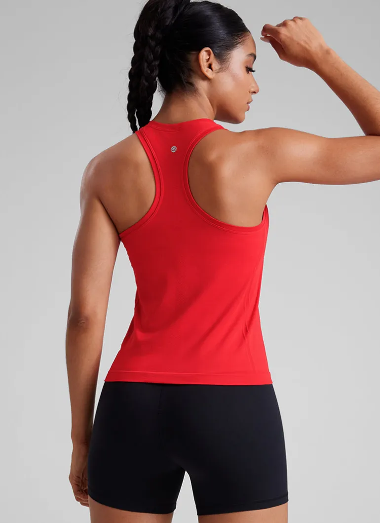 Seamless Racerback Scoop Neck Tank