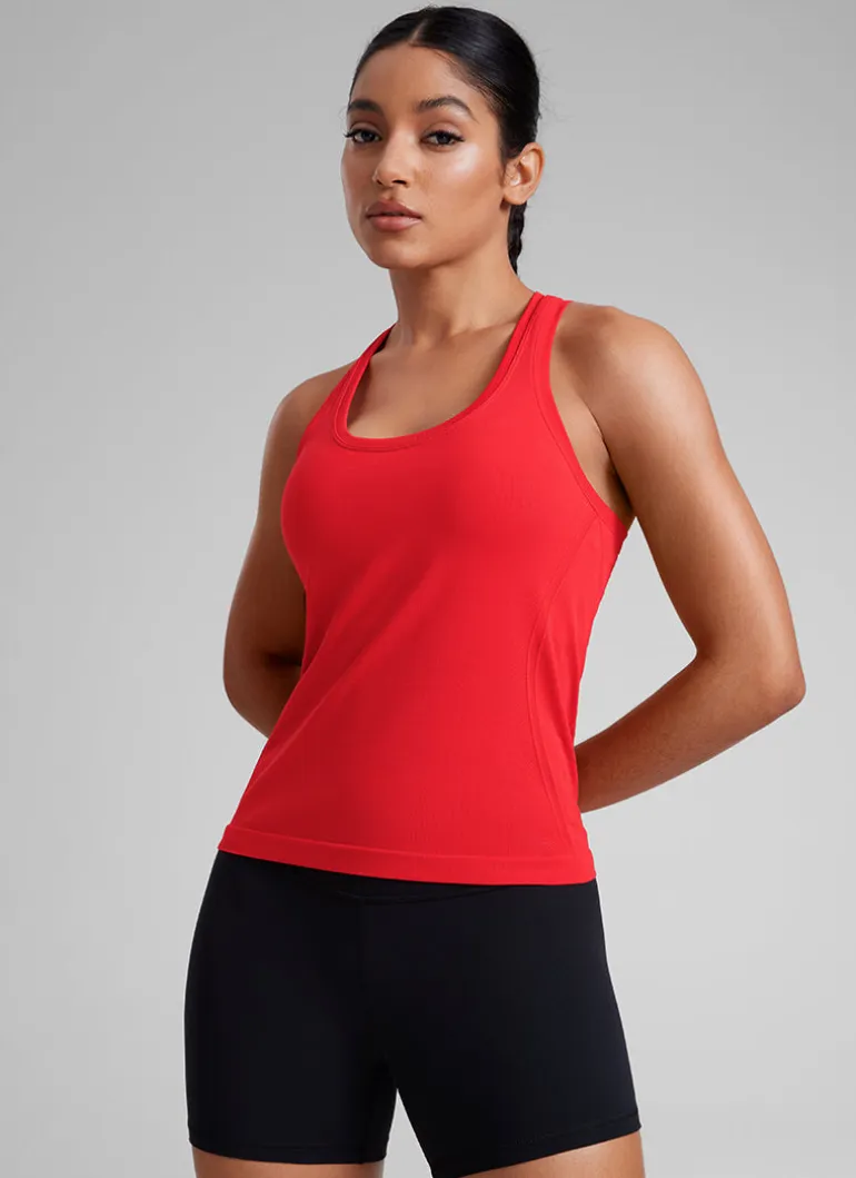 Seamless Racerback Scoop Neck Tank