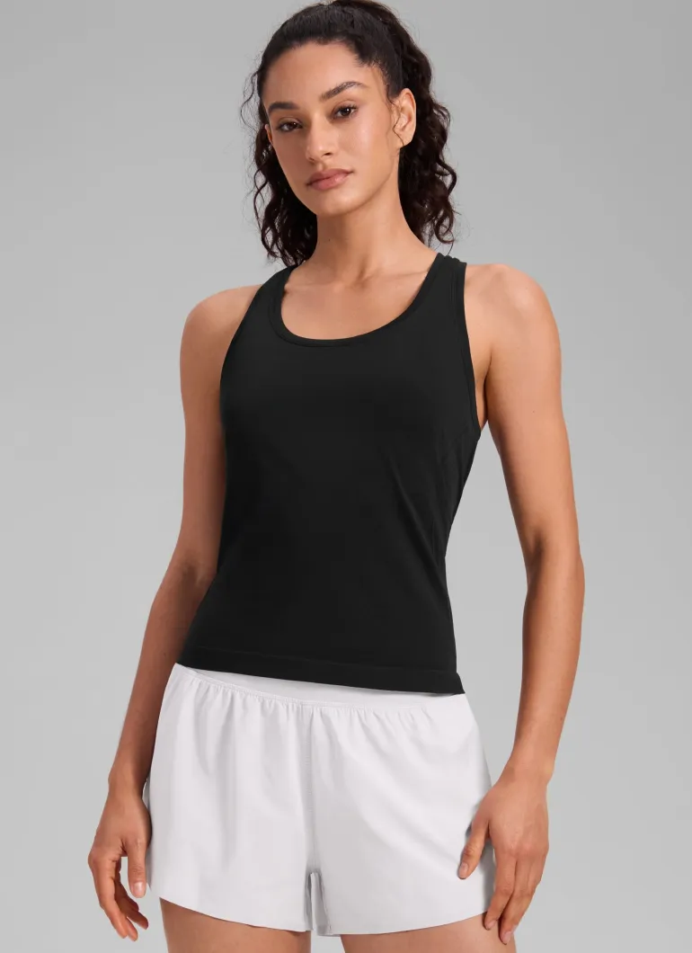 Seamless Racerback Scoop Neck Tank