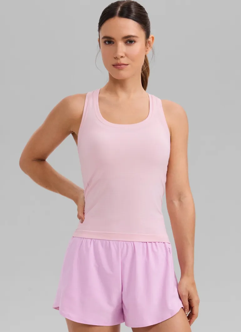 Seamless Racerback Scoop Neck Tank