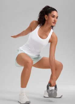 Seamless Racerback Scoop Neck Tank