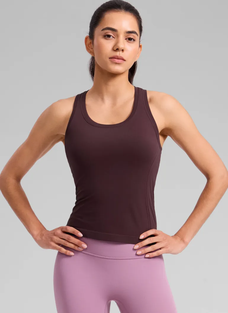 Seamless Racerback Scoop Neck Tank
