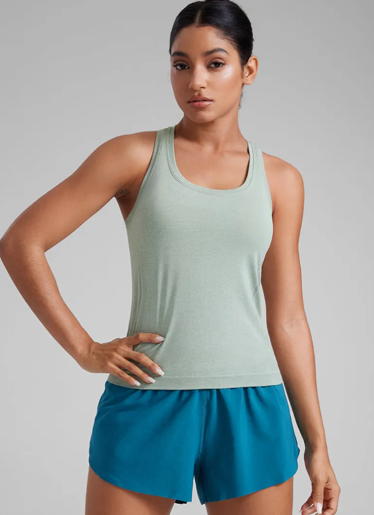 Seamless Racerback Scoop Neck Tank