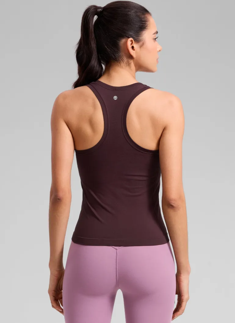 Seamless Racerback Scoop Neck Tank