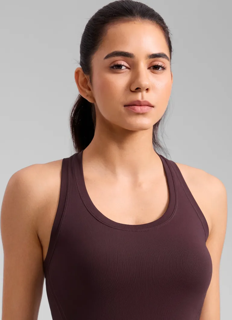 Seamless Racerback Scoop Neck Tank