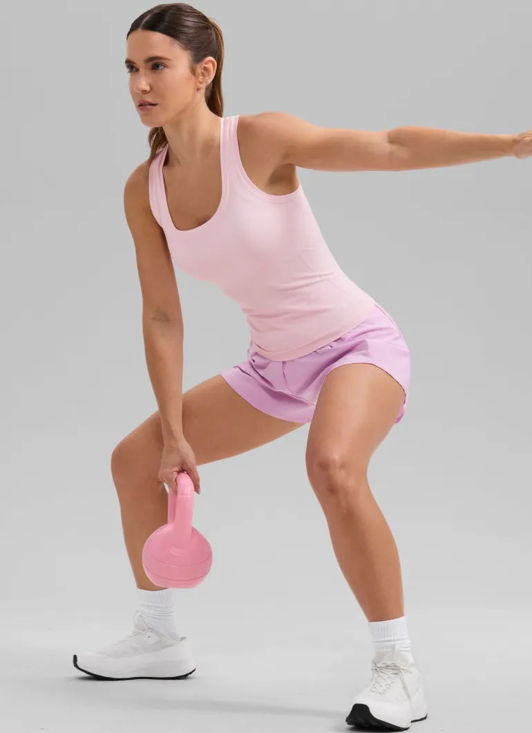 Seamless Racerback Scoop Neck Tank