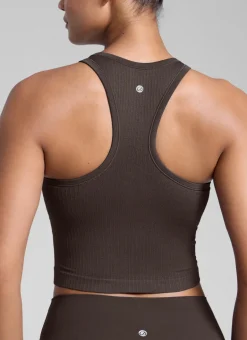 Seamless Ribbed Racerback Crop Tank