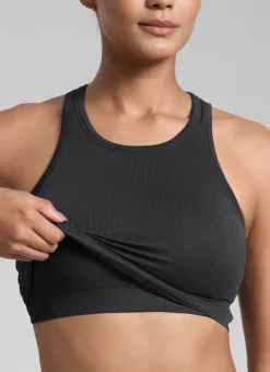 Seamless Ribbed Racerback Crop Tank