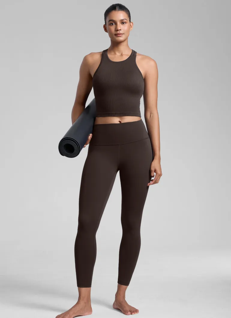 Seamless Ribbed Racerback Crop Tank