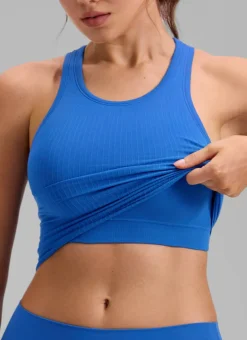 Seamless Ribbed Racerback Crop Tank
