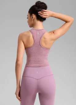 Seamless Ribbed Racerback Crop Tank