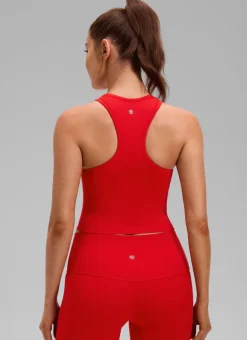 Seamless Ribbed Racerback Crop Tank
