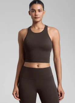 Seamless Ribbed Racerback Crop Tank