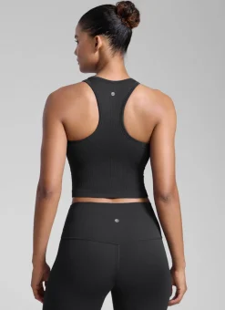 Seamless Ribbed Racerback Crop Tank